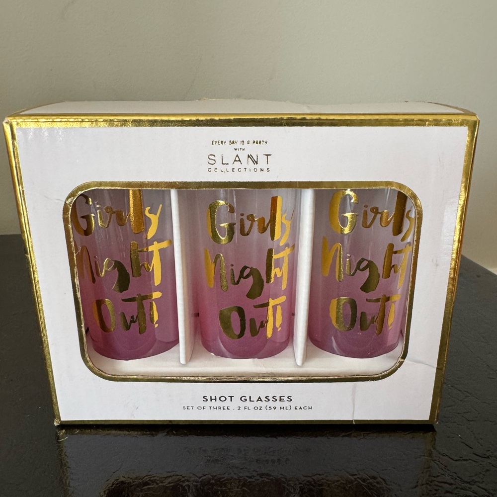 Slant Collections Pink 'Girls Night Out' Shot Glasses - Set of 3